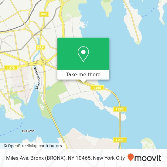 Mapa de Miles Ave, Bronx (BRONX), NY 10465