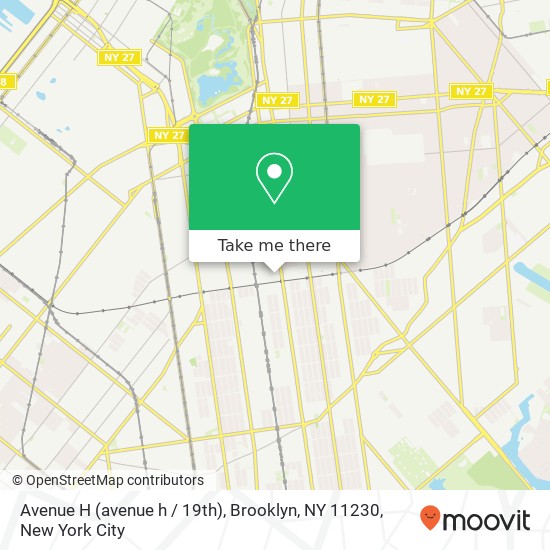 Avenue H (avenue h / 19th), Brooklyn, NY 11230 map