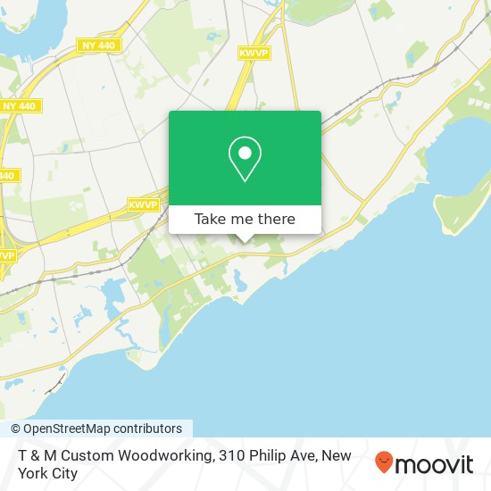 Mapa de T & M Custom Woodworking, 310 Philip Ave
