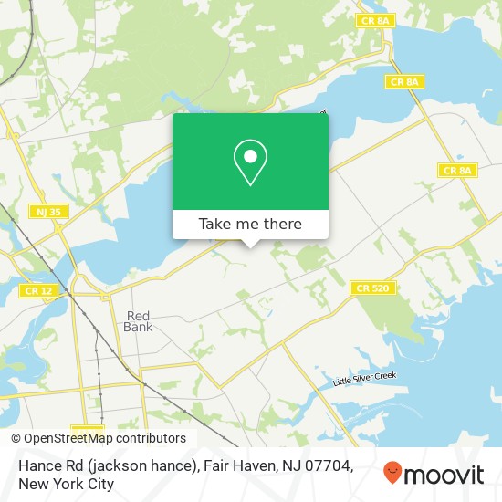 Mapa de Hance Rd (jackson hance), Fair Haven, NJ 07704