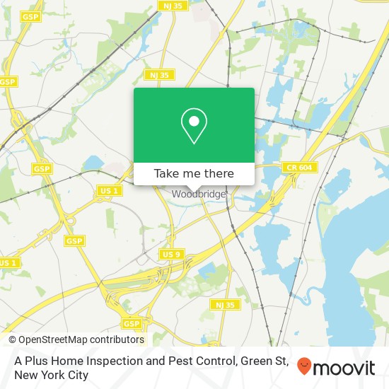 A Plus Home Inspection and Pest Control, Green St map