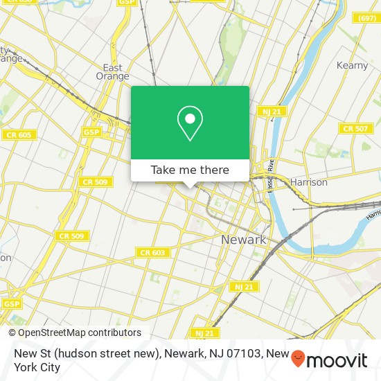 New St (hudson street new), Newark, NJ 07103 map