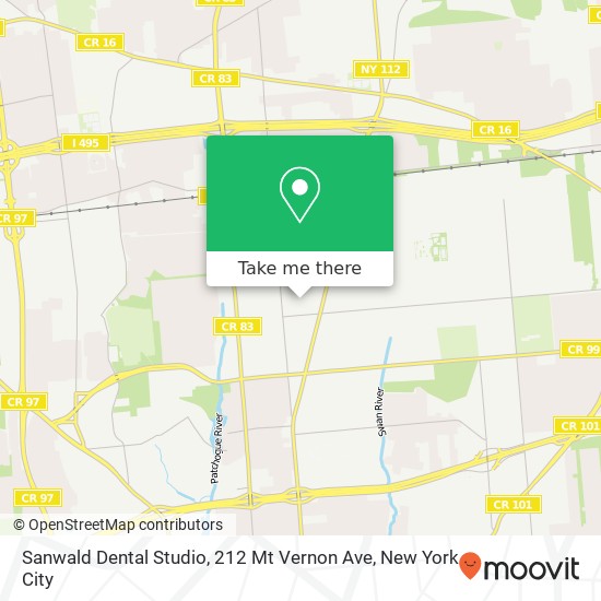 Mapa de Sanwald Dental Studio, 212 Mt Vernon Ave