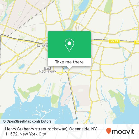 Mapa de Henry St (henry street rockaway), Oceanside, NY 11572