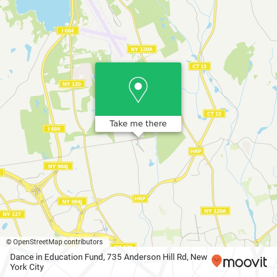 Dance in Education Fund, 735 Anderson Hill Rd map