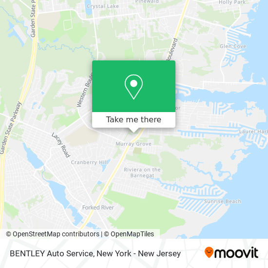 BENTLEY Auto Service map