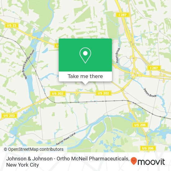 Johnson & Johnson - Ortho McNeil Pharmaceuticals, 1000 map