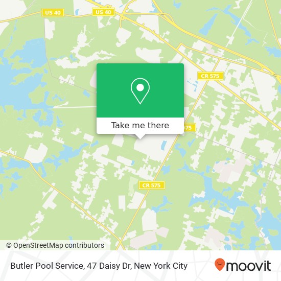 Mapa de Butler Pool Service, 47 Daisy Dr