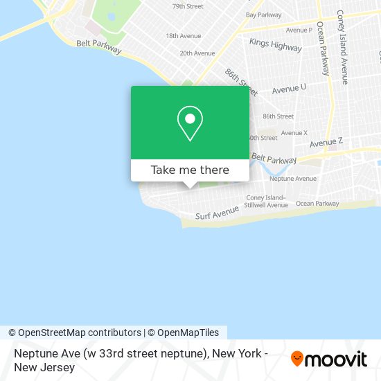 Mapa de Neptune Ave (w 33rd street neptune)