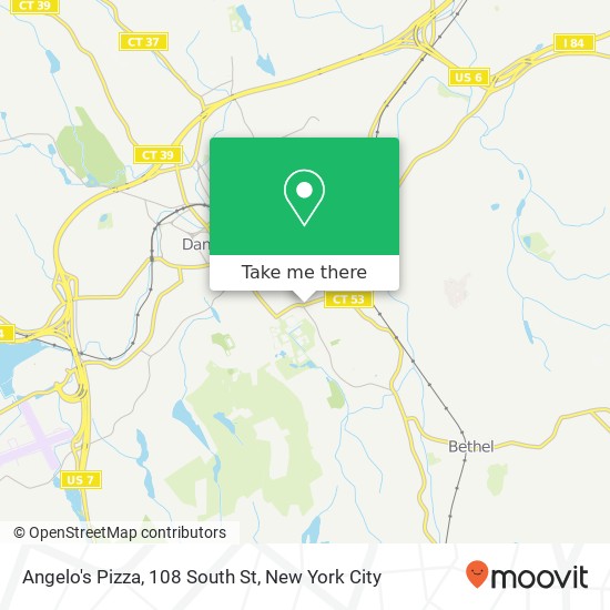 Mapa de Angelo's Pizza, 108 South St