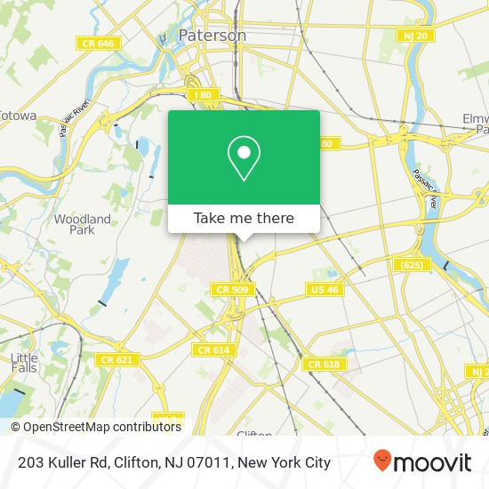 203 Kuller Rd, Clifton, NJ 07011 map