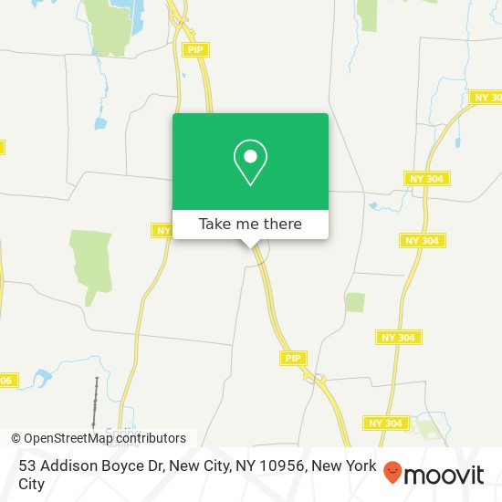 Mapa de 53 Addison Boyce Dr, New City, NY 10956