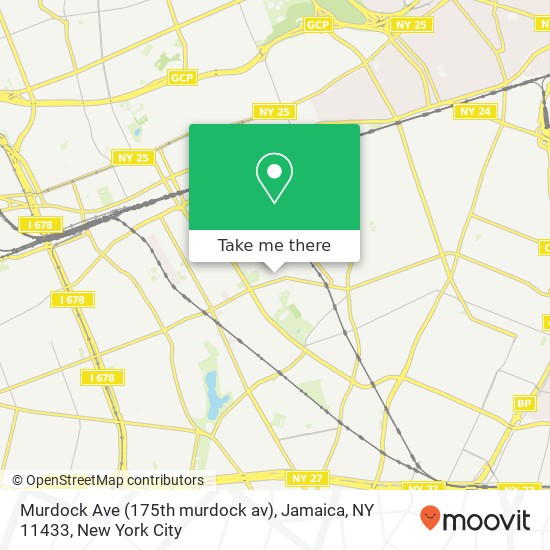 Mapa de Murdock Ave (175th murdock av), Jamaica, NY 11433