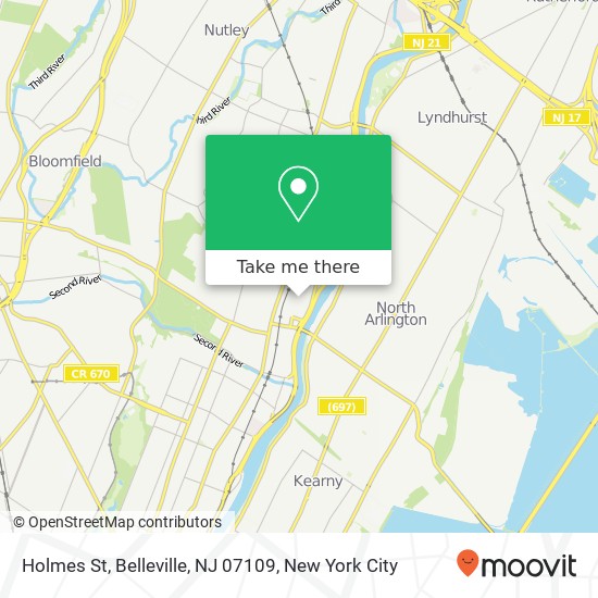 Holmes St, Belleville, NJ 07109 map