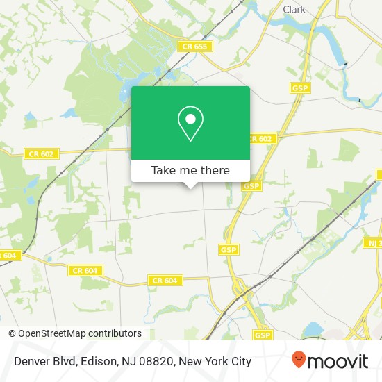Denver Blvd, Edison, NJ 08820 map