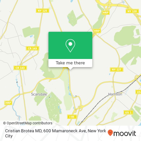 Mapa de Cristian Brotea MD, 600 Mamaroneck Ave