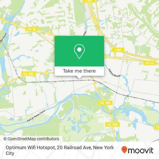 Mapa de Optimum Wifi Hotspot, 20 Railroad Ave