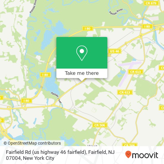 Fairfield Rd (us highway 46 fairfield), Fairfield, NJ 07004 map