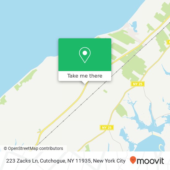 223 Zacks Ln, Cutchogue, NY 11935 map