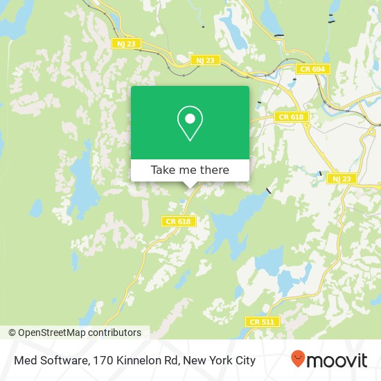 Mapa de Med Software, 170 Kinnelon Rd