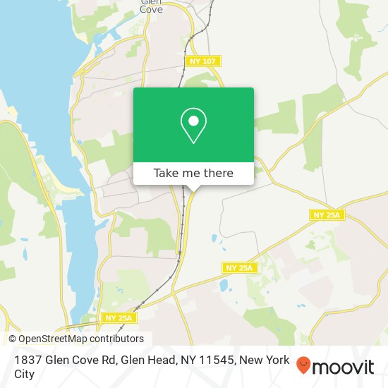 1837 Glen Cove Rd, Glen Head, NY 11545 map