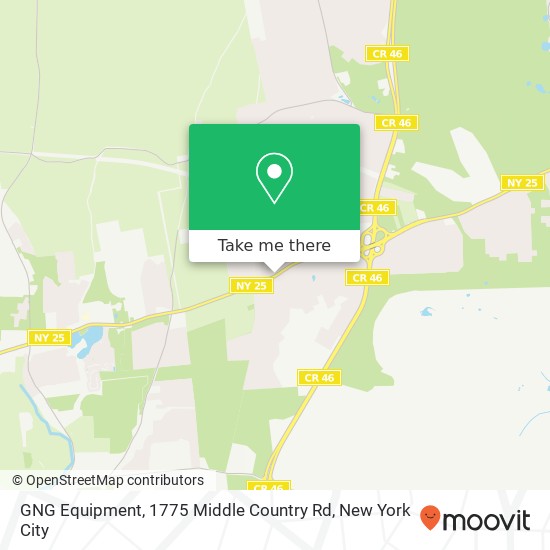 Mapa de GNG Equipment, 1775 Middle Country Rd