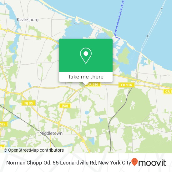 Mapa de Norman Chopp Od, 55 Leonardville Rd