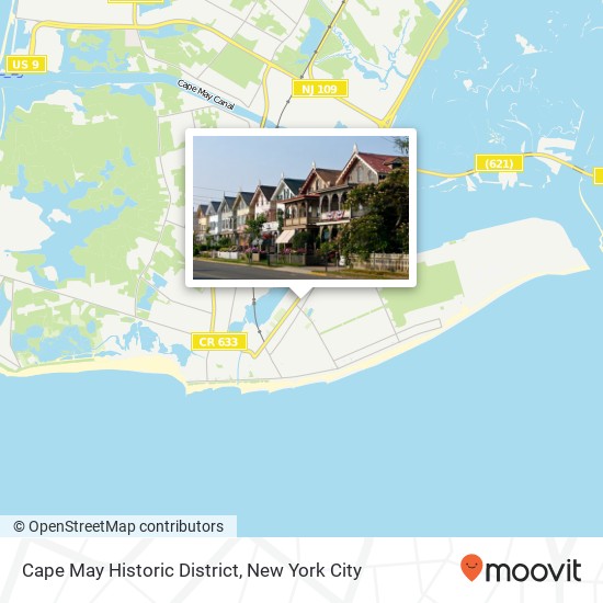 Mapa de Cape May Historic District