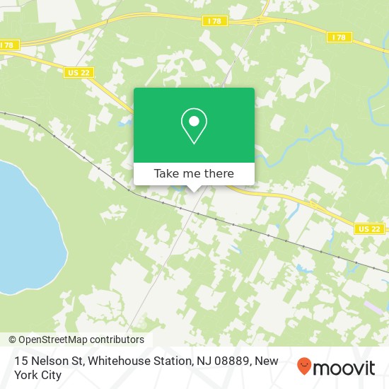 Mapa de 15 Nelson St, Whitehouse Station, NJ 08889