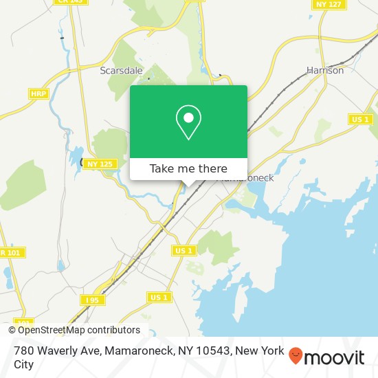 780 Waverly Ave, Mamaroneck, NY 10543 map