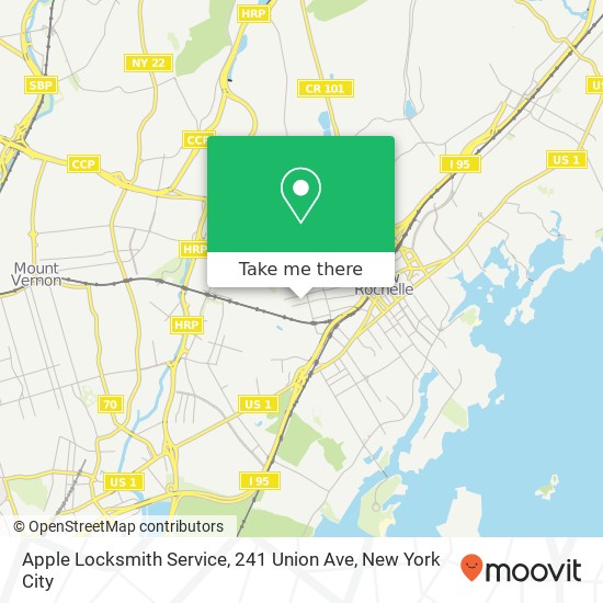 Apple Locksmith Service, 241 Union Ave map