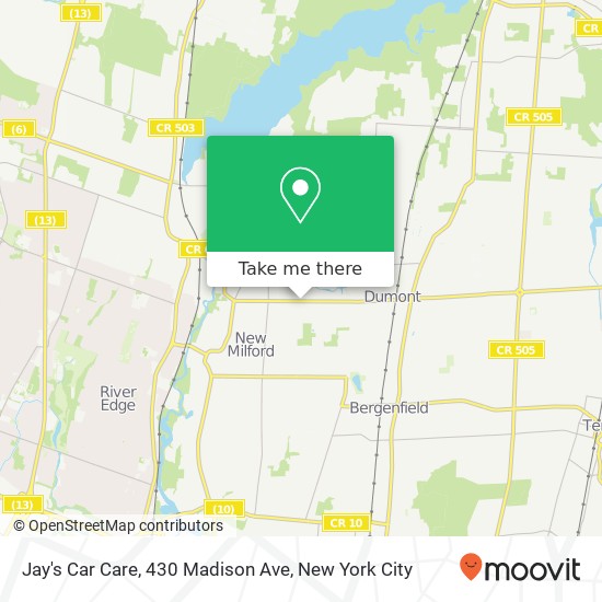 Mapa de Jay's Car Care, 430 Madison Ave