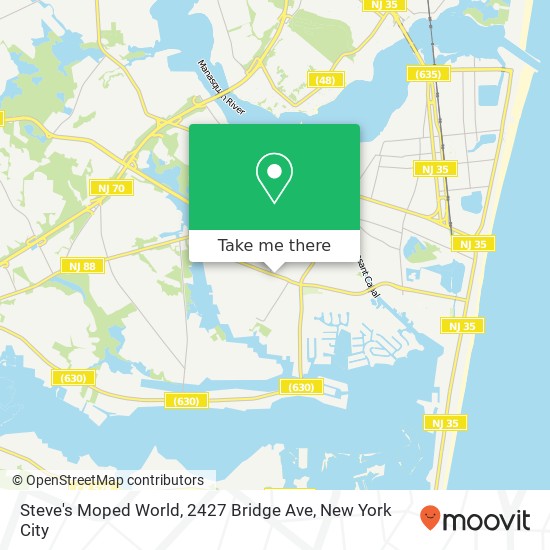 Steve's Moped World, 2427 Bridge Ave map