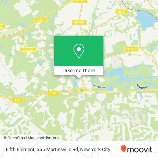 Fifth Element, 665 Martinsville Rd map