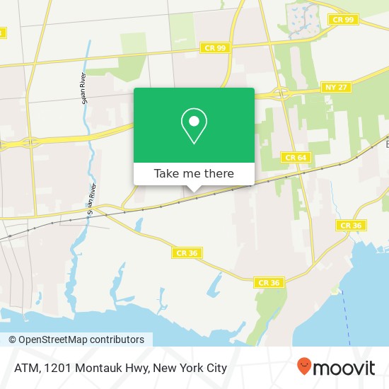 Mapa de ATM, 1201 Montauk Hwy