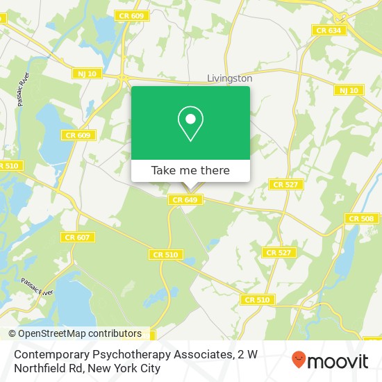 Mapa de Contemporary Psychotherapy Associates, 2 W Northfield Rd