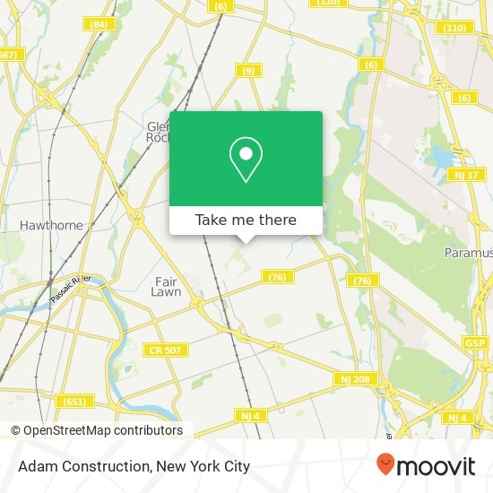 Mapa de Adam Construction