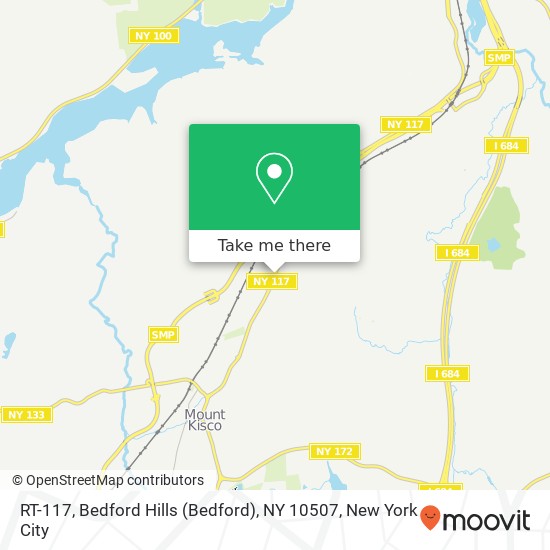 Mapa de RT-117, Bedford Hills (Bedford), NY 10507