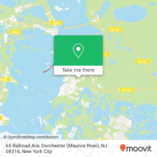 65 Railroad Ave, Dorchester (Maurice River), NJ 08316 map
