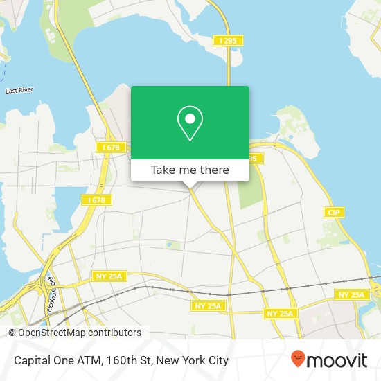 Capital One ATM, 160th St map