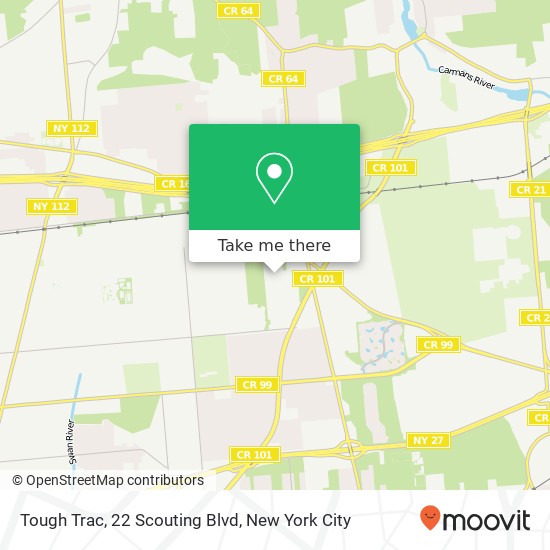 Tough Trac, 22 Scouting Blvd map