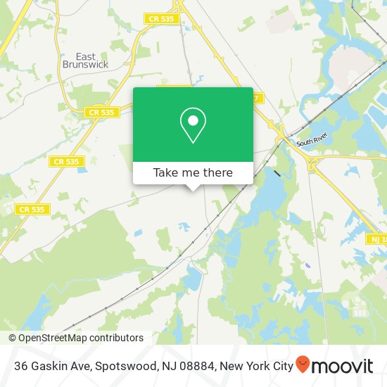 36 Gaskin Ave, Spotswood, NJ 08884 map