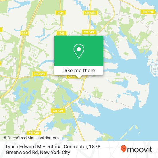 Lynch Edward M Electrical Contractor, 1878 Greenwood Rd map