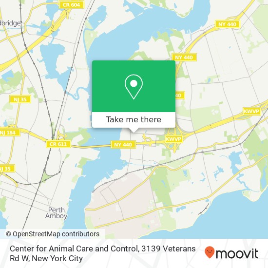 Mapa de Center for Animal Care and Control, 3139 Veterans Rd W