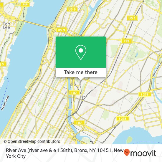 River Ave (river ave & e 158th), Bronx, NY 10451 map