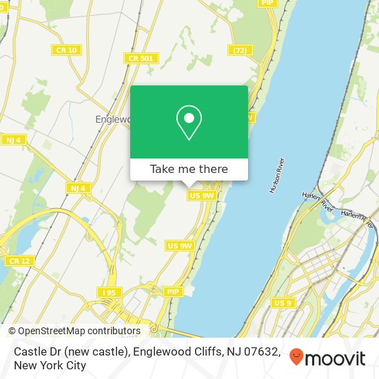 Mapa de Castle Dr (new castle), Englewood Cliffs, NJ 07632