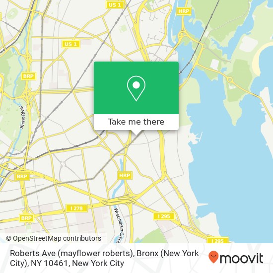 Mapa de Roberts Ave (mayflower roberts), Bronx (New York City), NY 10461