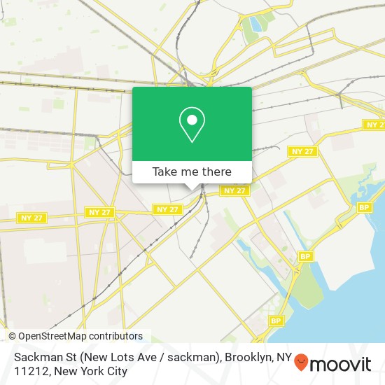 Sackman St (New Lots Ave / sackman), Brooklyn, NY 11212 map