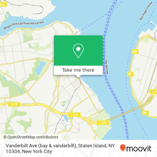 Vanderbilt Ave (bay & vanderbilt), Staten Island, NY 10304 map