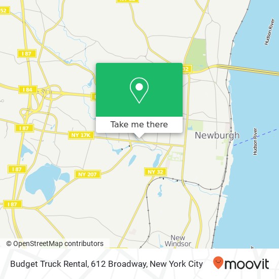 Mapa de Budget Truck Rental, 612 Broadway